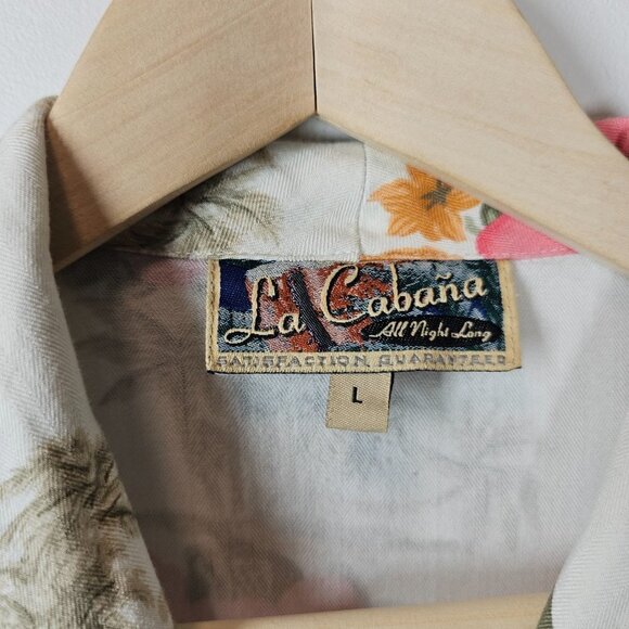 La Cabana Tropical Hawaiian Floral Cropped Vest Sleeveles Top Size Large‎ - Picture 6 of 8